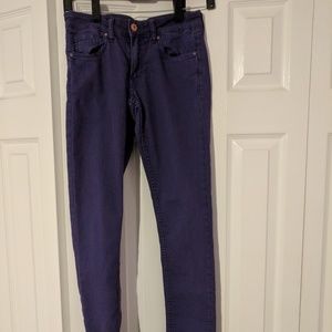 H&M purple skinny jeans